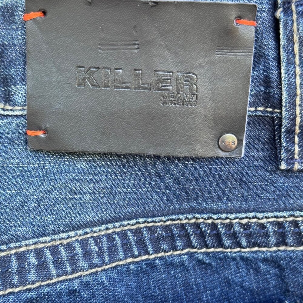 Killer Jeans Mens Jeans Size 36x29 Straight Leg Blue Denim Dark Wash Careless - Picture 9 of 16